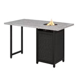 Hampton-Bay-Tucson-30-00-in-W-50000-BTU-Tan-Steel-Propane-Outdoor-Fire-Pit-with-Lava-Rocks-GT-12463-SSR/319921083